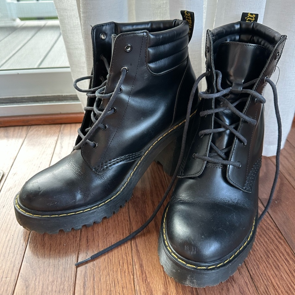 Dr. Martens heeled lace up boots